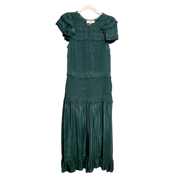 Sea NY Azzedine Flutter Sleeve Whimsical Romantic Fairy Event Holiday Drop Waist - Picture 7 of 17